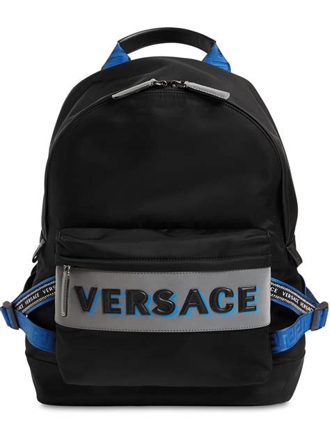 versace womens logo nylon backpack|versace handbags for women.